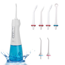 300ml Draagbare Mondirrigator USB Oplaadbaar 6 Jets 3 Modi Verstelbare Waterflosser IPX8 Waterdicht Tandenreiniger