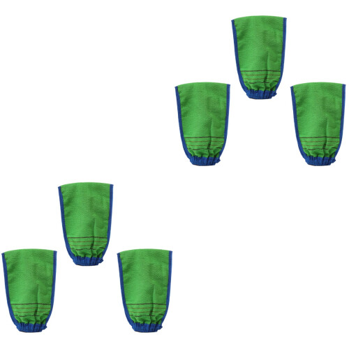 6Pièces De Bain Texturés Verts Nettoyants Pour