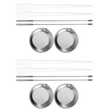 4Set Verfmengbekers Rvs Kunststof Kleurmengschalen Voor Knutsels