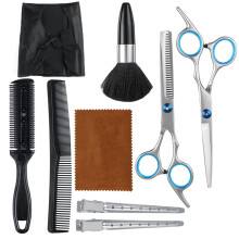 10PCS Kappers Haar Knip Schaar Set Salon Haar Trimmer Pro Kappersgereedschap