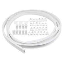 3M Binario per Tende da Soffitto Flessibile Barra per Finestra Curvabile Rotaia Dritta Curva Doccia