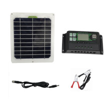 50W Zonnepaneel Kit met 10A/30A/60A/100A Dual DC Stroom Zonnecontroller 12V Acculader voor RV Kamperen Carava