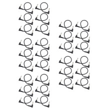 30Pièces Câbles Effet Instrument, Câble Audio Guitare Noir PVC
