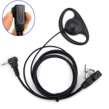 1 Pin FBI Auricolare a Gancio D Tipo con PTT per Radio portable Motorola Talkabout TLKR T4 T60 T80 MR350R Walkie Talkie FR