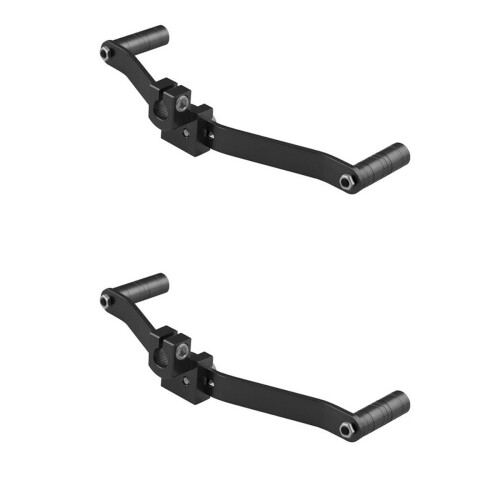 2Pièces Levier De Double Tête Aluminium Noir Durable
