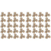 40Pièces Patches Brodés Fleurs Beige Accessoires Couture DIY