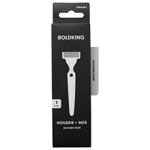 BOLDKING RAZOR FOR MEN | blade for normal skin | flexible with 3-layer razor blades | safety for beard, head, shoulders, back, intimate shaving | wet