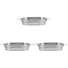 3St Zilveren Rvs Ijsemmer Compact Voor Restaurant Bar En Thuis