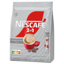 NESCAFE 2 in 1 Unsweetened Taste Instant Coffee Sachet - 10 Stick x 8g each
