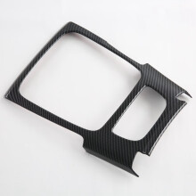For ZS EV 2024 Car Central Control Gear Shift Panel Cover Decorative Trim Interior Accessoriess Carbon Fiber RHD