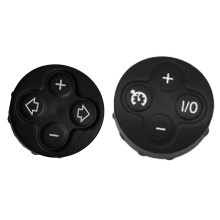 1Pair Steering Wheel Volume Adjust &Cruise Control Button Cover for R55 R56 R57 R58 R59 R60 R61 07-14