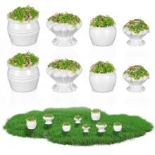8St Miniature Bloembed Model Landschap Groene Plant Decoratie Diy