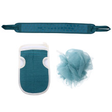 1Set Duurzame Back Rub Towel Shower Towel in Donkergroen Voor Thuis