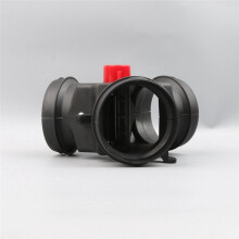 90MM to 75MM Valve Flap Adjustable Air Heater Vent Ducting T Branch Splitter Pipe Joiner Connector for Car Truck Campers