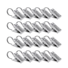 20St Roestvrije Zilveren Curtain Clip Rings Voor Gordijnophanging