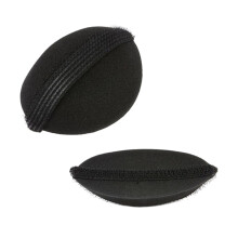 2St Zwarte Haarstijl Bump Pad Van Duurzaam Spons En Nylon
