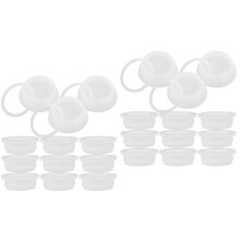 24Pièces Couvercles De Protection Blancs Pour Barils Bidons Gallon
