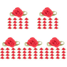 500Pièces Fleurs En Tissu Pour Couture Mini Nœuds Décoratifs DIY