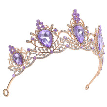 Paars Bridal Haarkroon Alloy En Rhinestone Stijl Exclusief