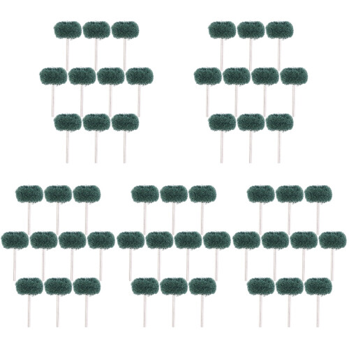 50Pièces Kit Roues Vert Fer Adaptables Perceuse Décor