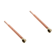 2Pièces Flexible Drain Tuyau Cuivre Accessoire Marron