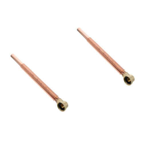 2Pièces Flexible Drain Tuyau Cuivre Accessoire Marron