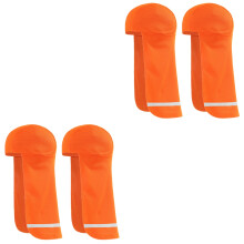 4Pièces Casquettes Crâne Protection Solaire Orange Respirantes Hommes