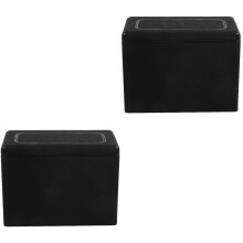 2Pièces Portable Noire Pratique Et Solide