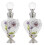 2Pièces Bouteille De Multi Décor Élégant En Verre 1