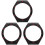 3Pièces Coque Protection Montre Pièce Qualité Noir Rouge 1