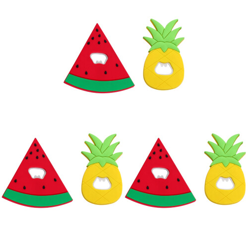 6Pièces Décapsuleurs Ludiques Forme Fruit Résistant Usage