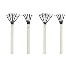 4Pièces Râteau 5 Dents Outils Pour Jardinage