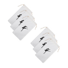 6Pièces Sacs Portables Blancs À Pour Chaussures De Danse