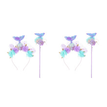 2Ensembles Accessoires Cosplay Sirène Multicolores Pour Fête Enfants