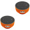 2Pièces Étui Silicone Orange Protecteur Pour Avec Base Adhésive 1