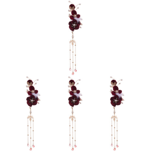 4Pièces Pompon Et Tassel Assortis