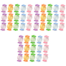 60Pièces Accessoires Bonbons Faux Couleurs Mélangées Résine Décor