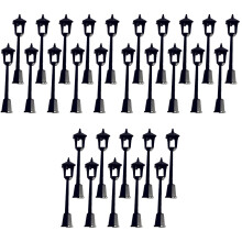 30Pièces Mini Lampadaires Simples Pour Décor Maison Mini Noir Chic
