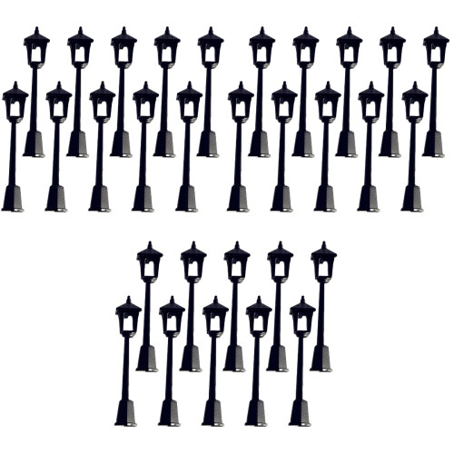 30Pièces Mini Lampadaires Simples Pour Décor Maison Mini Noir Chic