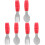 3Ensembles Couverts Entraînement Bébé Silicone Rouge Acier 1