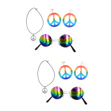 2Ensembles Colliers Créatifs Plastique Multicolores Fête