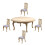 1 Set Miniature Huis Model Meubels 6