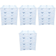 4Pièces Laveuse Sécheuse Décorative Bleu Résistante