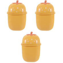 3Pièces Mini Plastique Avec Couvercle Pour Maison