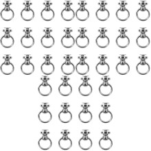 36Pièces Anneaux Demi-Circulaires Argentés Pour Sacs - Accessoires DIY