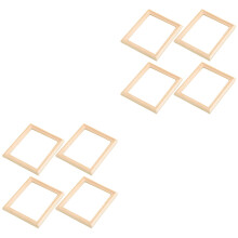 8Pièces Cadres Photos Miniatures En Bois Pour Décor Enfant Clair