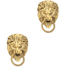2Pièces Broche Lion Pour Ornement Vêtement Vintage Stylé