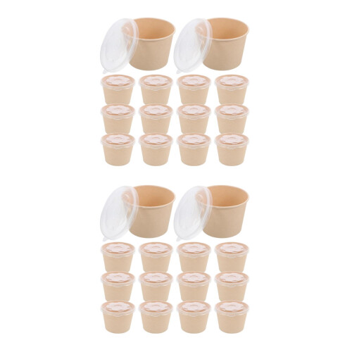 100St Wegwerp Bento Dozen Van Papier Bruin En Licht