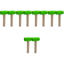 10Pièces Maillets Verts En Bois, Jouets Pour Motricité Enfant