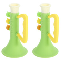 2Pièces Jouets Trompette Plastique Vert Pour Animations Et Fêtes
